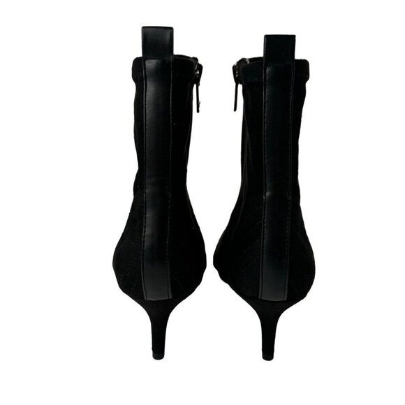 Adrianna Papell NEW Helene Micro Suede Black Ankle Bootie Pump Heels 7M & 7.5M - Picture 2 of 13
